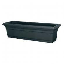Toolway 88023136 - Distinction Window Box Planter Plastic No Bracket 30x7x7 Black