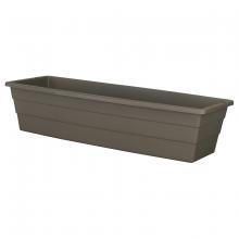 Toolway 88027114 - Futura Window Box Planter Plastic No Bracket 31.75x8.5x6.5in Cappuccino