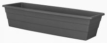 Toolway 88027136 - Futura Window Box Planter Plastic No Bracket 31.75x8.5x6.5in Black