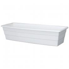 Toolway 88028209 - Futura Window Box Planter Plastic No bracket 18x6.75x4.5in White
