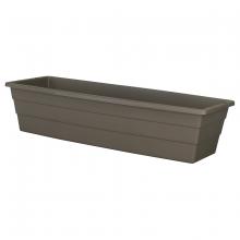 Toolway 88029114 - Futura Window Box Planter Plastic No Bracket 24.25x8.75x5.6 Cappuccino