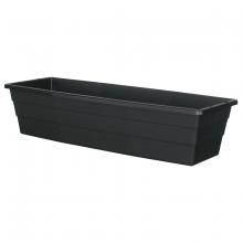 Toolway 88029136 - Futura Window Box Planter Plastic No bracket 24.25x8.75x5.6 Black