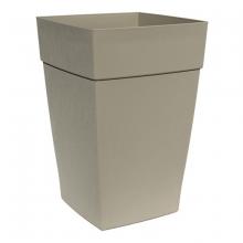 Toolway 88035638 - Harmony Self-Watering Planter Plastic Tall Square 16x16x24in Portabello
