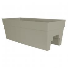 Toolway 88035738 - Harmony Railing Mount Planter Self-Watering Plastic 27x11.75x9.5in Portabello