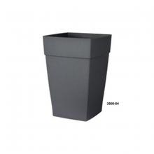Toolway 88035804 - Harmony Self-Watering Planter Plastic Tall Square 8x8x12 Slate