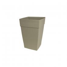 Toolway 88035838 - Harmony Self Watering Tall Planter Square 8 x8x12in Portabella