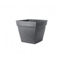 Toolway 88036604 - Harmony Self-Watering Planter Plastic Square 16x16x14 Slate