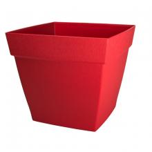 Toolway 88036651 - Harmony Self-Watering Planter Plastic Square 16x16x14 Red