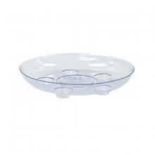 Toolway 88045118 - Plant Saucer Black Vinyl Heavy Footed Round 14in