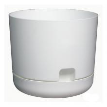 Toolway 88046609 - Oasis Self Watering Planter with Saucer Plastic 6in White
