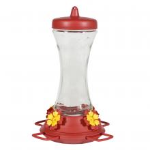 Toolway 88047601 - Hummingbird Feeder Glass Adjustible Perches 20oz