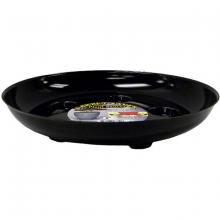 Toolway 88066711 - Plant Saucer Black Vinyl Heavy Footed Round 6in
