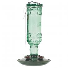 Toolway 88081082 - Hummingbird Feeder Antique Green Bottle 10oz