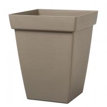 Toolway 88088338 - Bamboo Self-Watering Contemporary Planter Plastic Square 13in Portabello