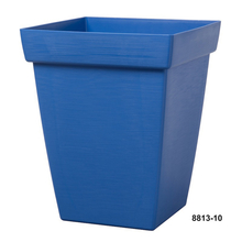 Toolway 88088510 - Bamboo Self-Watering Contemporary Planter Plastic Square 5in Blue