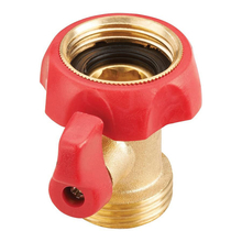 Toolway 88099001 - Brass In-Line Garden Hose Valve With  Shut Off
