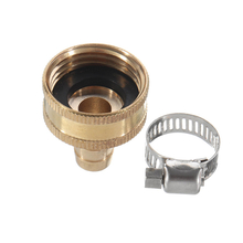 Toolway 88200469 - Brass Hose Repair Coupling Female 1/2in W/Clamp
