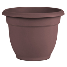 Toolway 88100436 - Ariana Self-Watering Planter Plastic Round Rolled Rim 8.5x10.8in Merlot