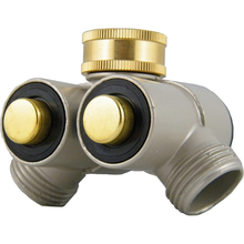 Toolway 88100493 - Metal Hose Y Control Valve With Push Button Shut Off