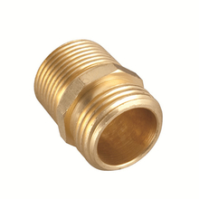 Toolway 88100960 - Brass Hose Fitting Double Male 3/4in GHT x 1/2in NPT
