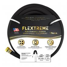 Toolway 88110446 - Water Hose Flextreme Synthetic Rubber 1/2in x 100ft Black