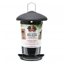 Toolway 88115010 - Wild Bird Feeder Flat Back Design Hammered Copper finish Holds 1.1lb of Seeds