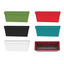 Toolway 88117510 - Viva Self-Watering Planter Plastic Rectangular 24x9x10in Blue