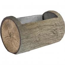 Toolway 88190188 - Surreal Planter Horizontal Poly Driftwood-Look 11x5.5in