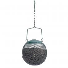 Toolway 88200344 - Wild Bird Feeder Metal Mesh Ball Green Holds 1.12Lb of Sunflower Seeds