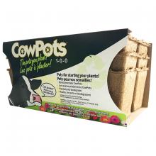 Toolway EA CP3-6 - Cowpots Seed Starting Pots 3in Square 6/Pk