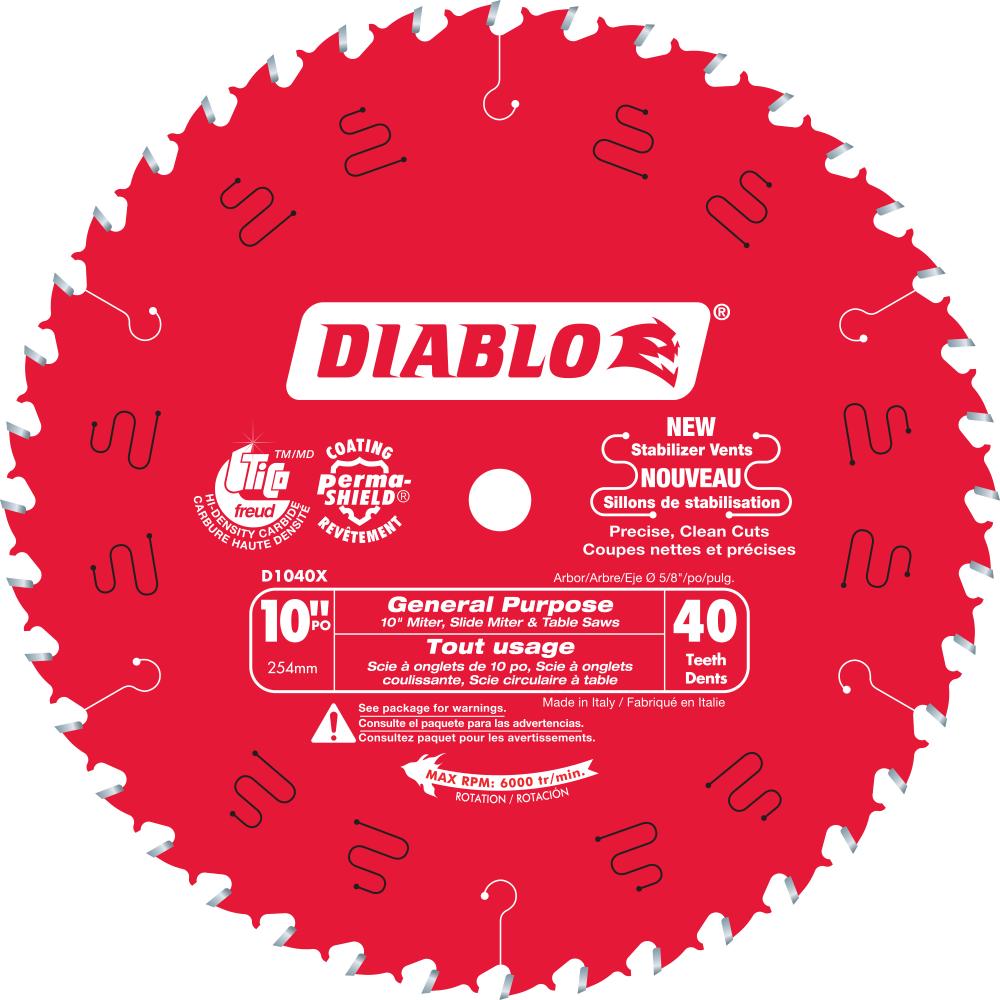 10 in. x 40 Tooth General Purpose Saw Blade