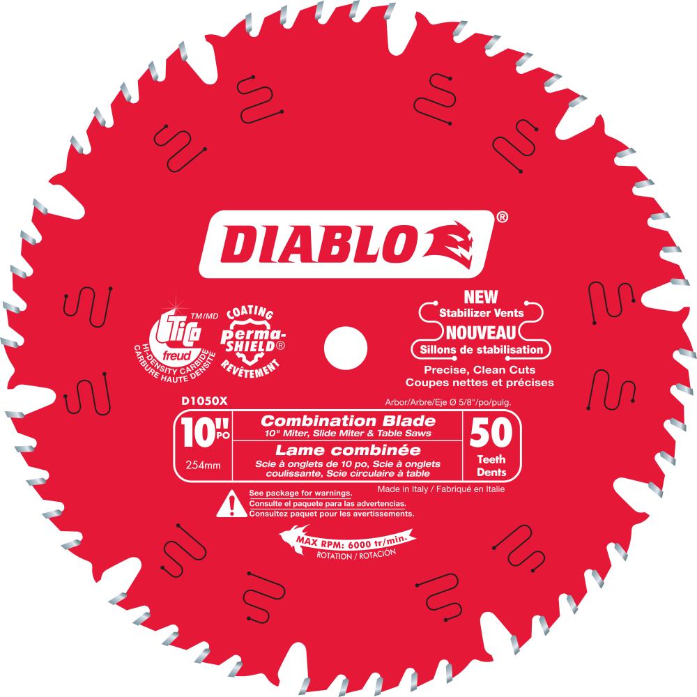 10 in. x 50 Tooth Combination Saw Blade