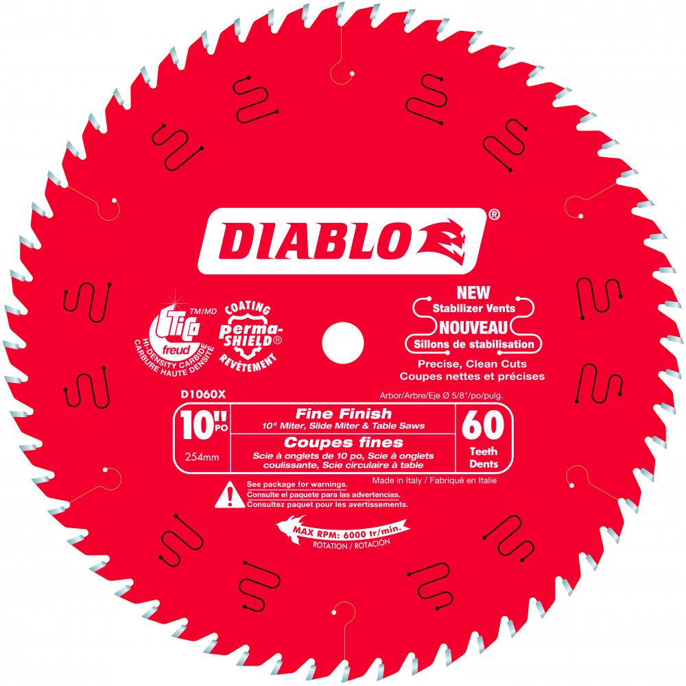 10 in. x 60 Tooth Fine Finish Saw Blade