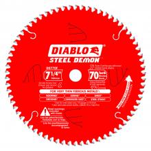 Diablo D0770F - 7-1/4 in. x 70 Tooth Steel Demon Carbide-Tipped Saw Blade for Metal