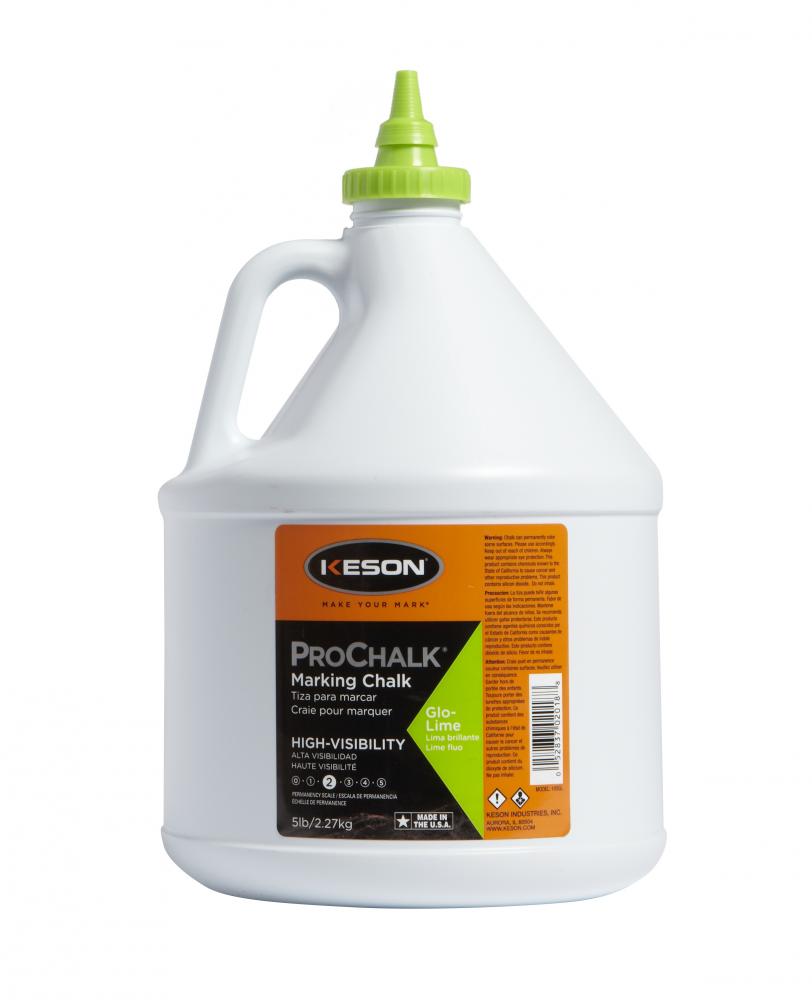 PROCHALK® LEVEL 2, HIGH-VISIBILITY, GLO-LIME, 5 LBS