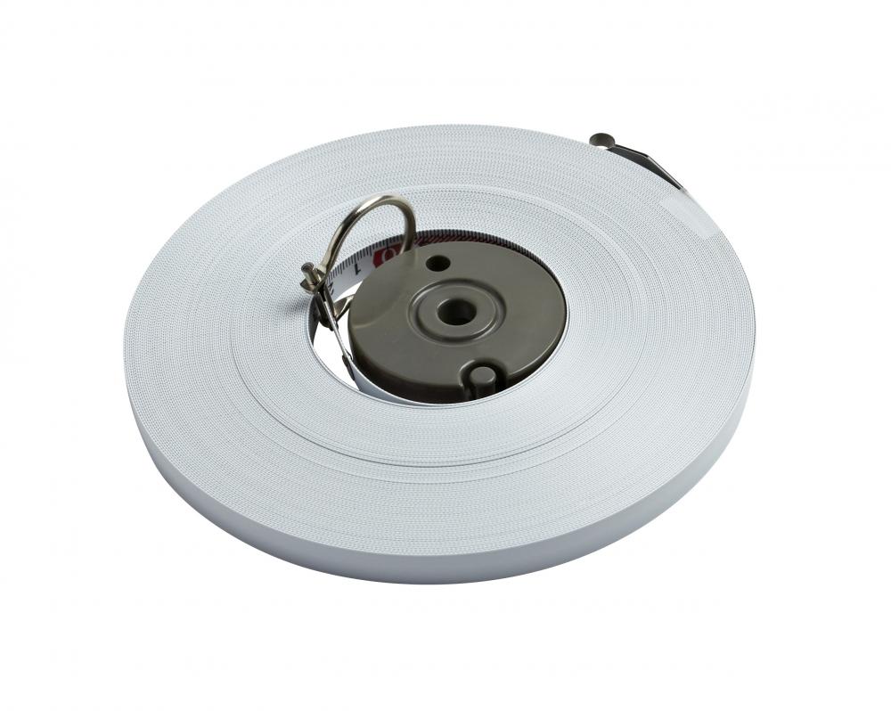 50M, UNITS: METRIC , 2X NYLON COATED STEEL TAPE W/HOOK