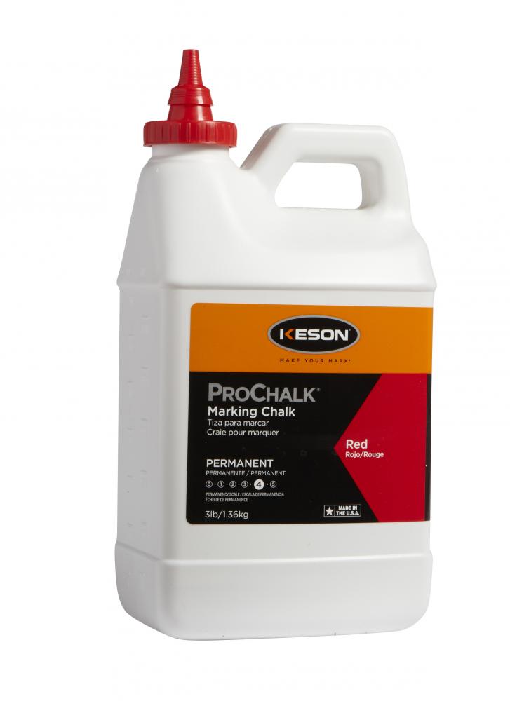 PROCHALK® LEVEL 4, PERMANENT, RED, 3 LBS