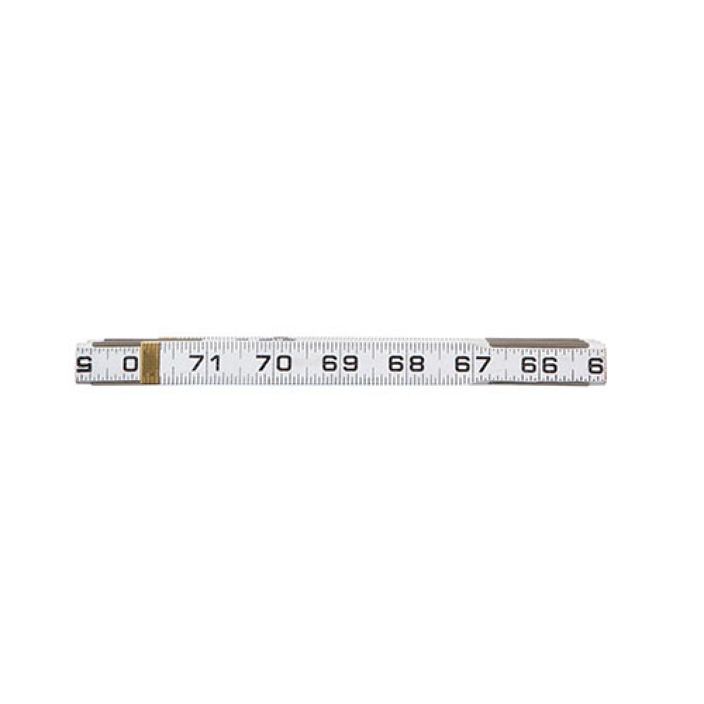 6&#39; x 5/8&#34; WHITE WOOD RULE, SIDE 1: FT & IN, SIDE 2: FT & IN REVERSED