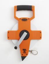 Keson NR10100H - 100 FT, UNITS: 1/10, 1/100, 2X NYLON COATED STEEL TAPE WITH HOOK