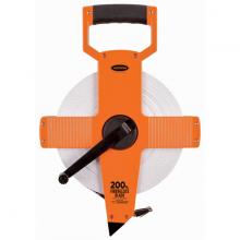 Keson OTR10M200 - 200FT, UNITS: 1/10, 1/100, & 60M, UNITS: METRIC FIBERGLASS TAPE MEASURE WITH HOOK