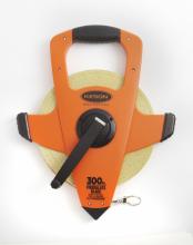 Keson OTRS1810330 - 330 FT, UNITS: IN, 1/8, AND FT, 1/10, 1/100, FIBERGLASS TAPE MEASURE WITH HOOK END 3X1 REWIND