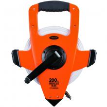 Keson OTRS18300 - 300 FT, UNITS: IN, 1/8, FIBERGLASS TAPE MEASURE WITH HOOK 3X1 REWIND