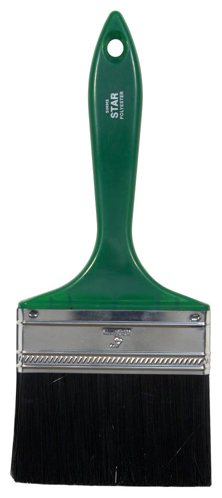 Utility grade polyester paint brush flat 100mm