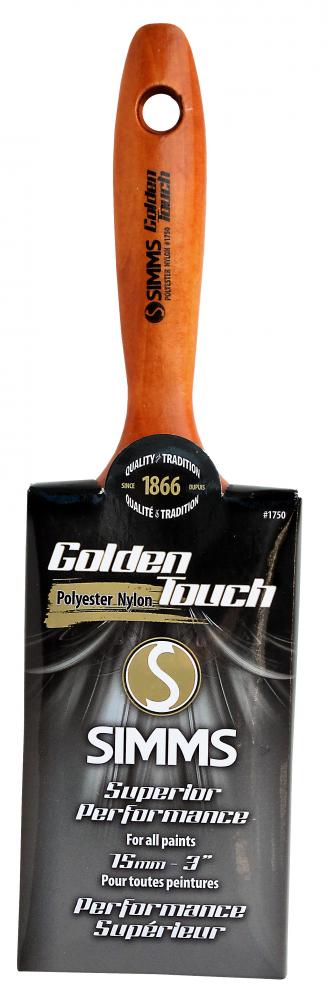 Golden Touch poly/nylon paint brush flat 75mm