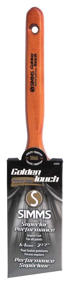 Golden Touch poly/nylon angular paint brush 64mm