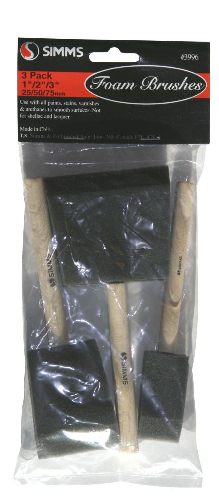 Foam paint brush 3pc