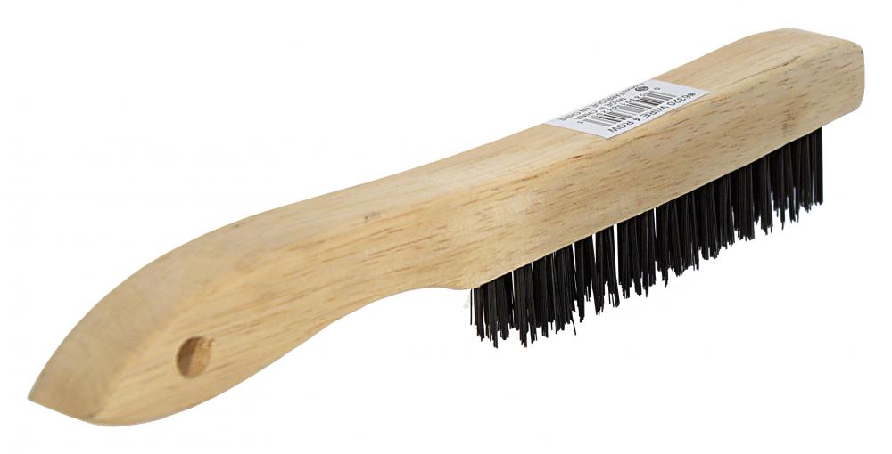 Shoe handle wire scratch brush 4-row