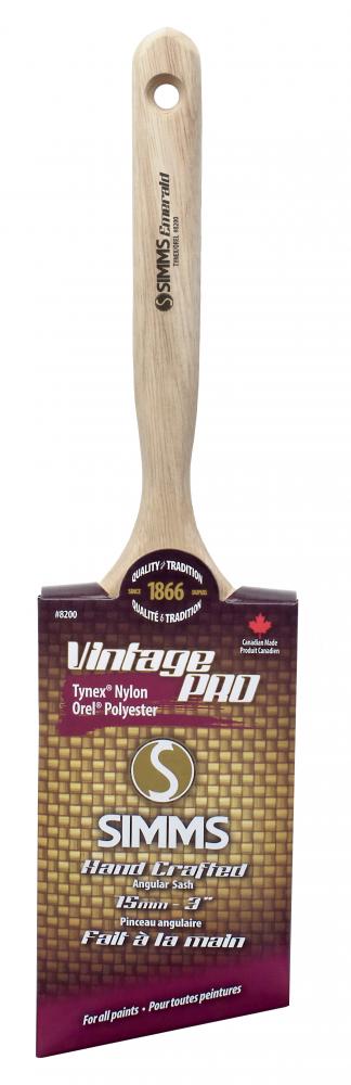 Vintage Pro Tynex/Orel angular paint brush 75mm