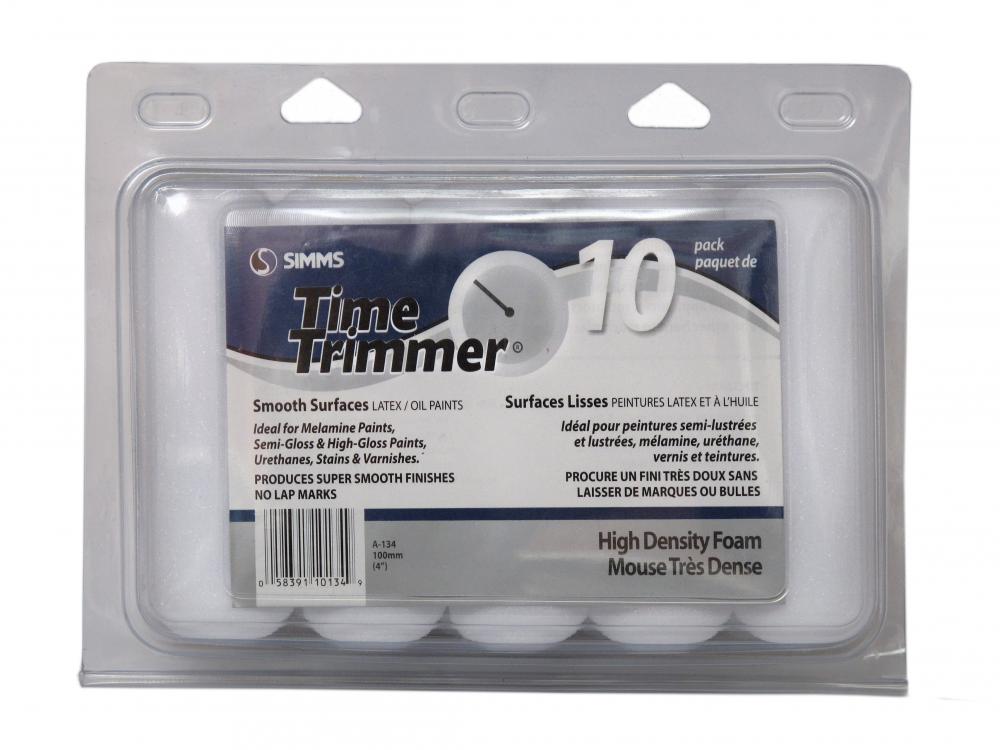 Foam mini roller cover 100mm 10pk