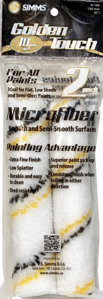 Microfiber mini roller cover 150mm 2pk